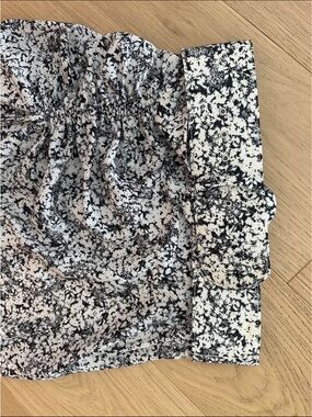 NICHOLAS Black and White Printed Paneled Skirt - Sz 6